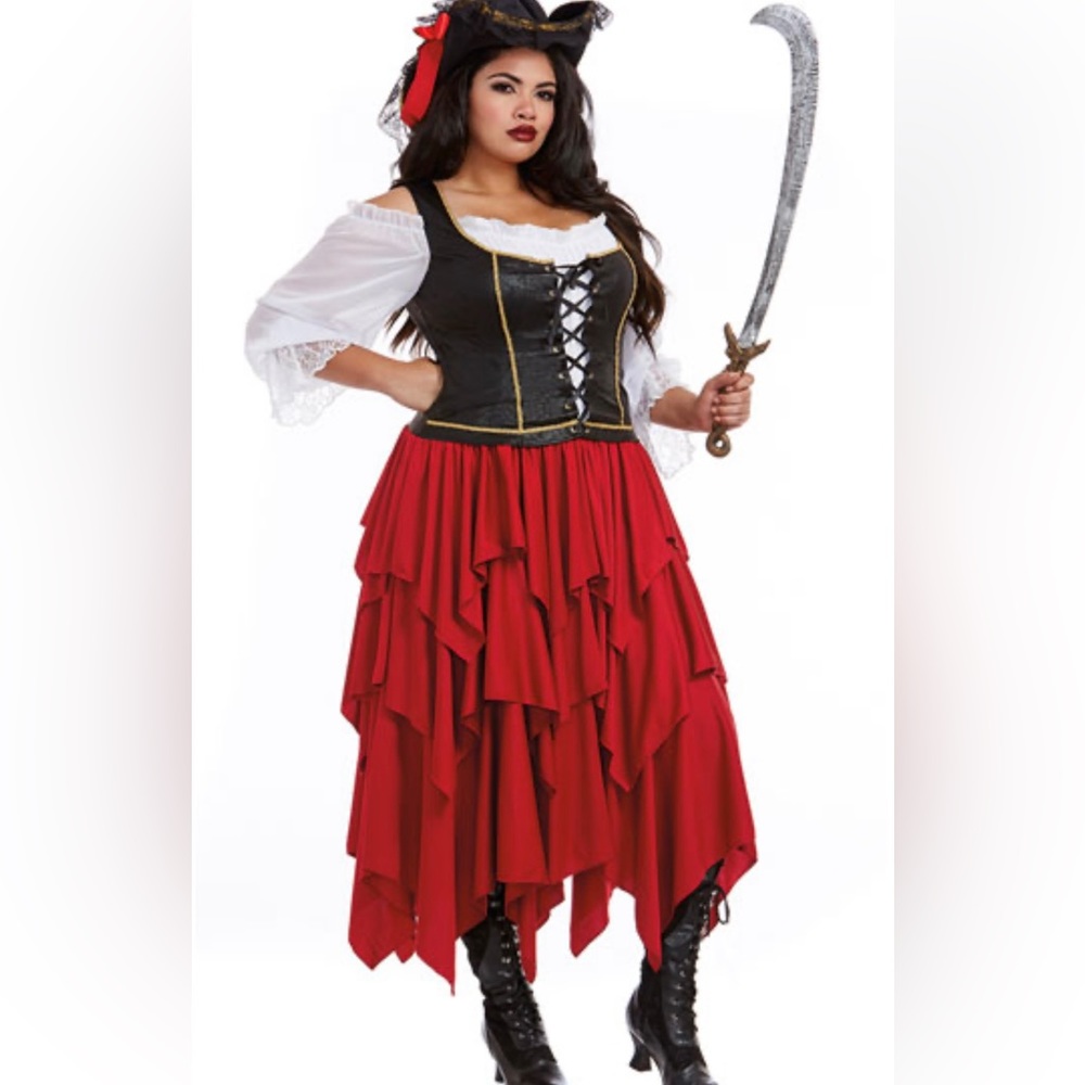 Women’s plus Dreamgirl pirate costume